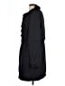 Ann Taylor LOFT 100% Polyester Black Trenchcoat Size L - photo 5