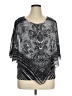 Energie 100% Polyester Silver Short Sleeve Blouse Size XL - photo 1