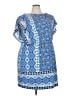 Chico's Print Blue Casual Dress Size XXL (4) - photo 1