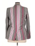 River Island Stripes Gray Blazer Size 14 - photo 2
