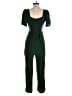 Old Navy 100% Rayon Solid Green Jumpsuit Size XS - photo 2
