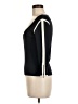 Max Mara Blue Black 3/4 Sleeve Top Size M - photo 5