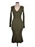 Bebe Green Casual Dress Size L - photo 1