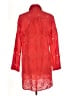 Adiva 100% Cotton Red 3/4 Sleeve Button-Down Shirt Size L - photo 2