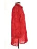 Adiva 100% Cotton Red 3/4 Sleeve Button-Down Shirt Size L - photo 4