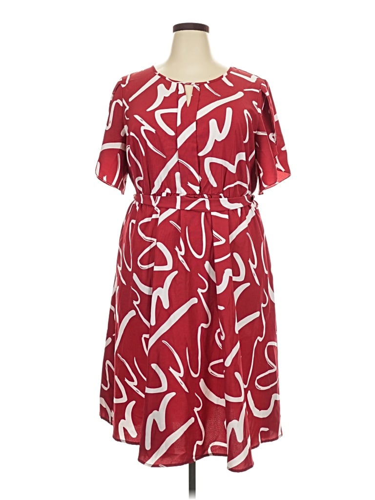 Pre-owned Bloomchic Casual Dress In Red
