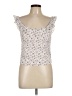 Free People 100% Polyester Ivory Sleeveless Top Size L - photo 1