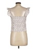 Free People 100% Polyester Ivory Sleeveless Top Size L - photo 2