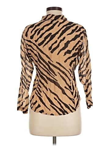 Anne Klein II Long Sleeve Silk Top (view 2)