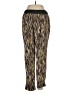 La Cabana 100% Polyester Print Gold Casual Pants Size S - photo 2