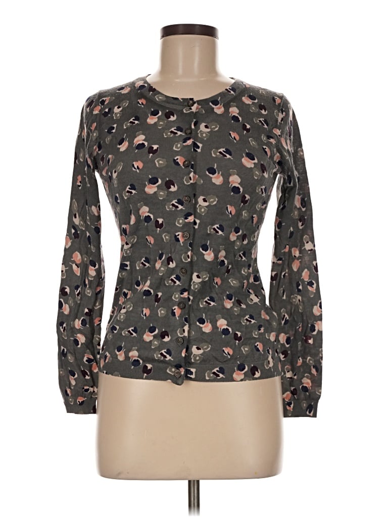 Pre-owned Boden Wool Cardigan Sweater In Black