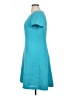 Liz Baker 100% Polyester Solid Teal Casual Dress Size 14 - photo 5