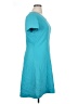 Liz Baker 100% Polyester Solid Teal Casual Dress Size 14 - photo 4