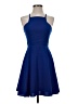 Lulus 100% Polyester Solid Blue Cocktail Dress Size S - photo 1