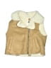 Old Navy 100% Polyester Tan Faux Fur Vest Size 18-24 mo - photo 1