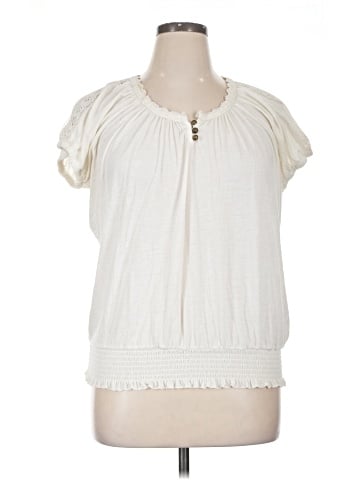 New York Laundry Short Sleeve Blouse (view 1)