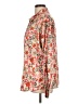Fate 100% Polyester Floral Orange Long Sleeve Blouse Size L - photo 5