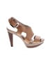MICHAEL Michael Kors 100% Leather Tan Heels Size 9 - photo 1