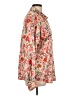 Fate 100% Polyester Floral Orange Long Sleeve Blouse Size L - photo 4