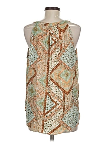 Rose + Olive Sleeveless Blouse (view 2)