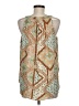 Rose + Olive 100% Rayon Tan Sleeveless Blouse Size M - photo 2