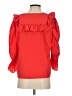 French Connection 100% Polyester Red 3/4 Sleeve Blouse Size L - photo 2