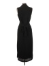 Weekend Solid Black Casual Dress Size L - photo 2