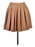 Unbranded 100% Polyester Solid Tan Casual Skirt Size L - photo 1