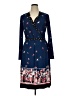 Leona Edmiston Print Blue Casual Dress Size 14 (4) - photo 1