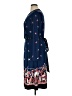 Leona Edmiston Print Blue Casual Dress Size 14 (4) - photo 5