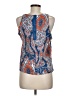 Glamorous 100% Viscose Blue Sleeveless Blouse Size M - photo 2