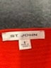 St. John Orange Sleeveless Top Size S - photo 7
