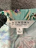 Laundry by Shelli Segal 100% Polyester Floral Blue Casual Pants Size L - photo 7