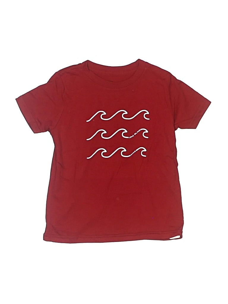 Pre-owned Assorted Brands Kids' Short Sleeve T-shirt In Burgundy