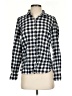 Tommy Hilfiger Checkered-gingham Blue Long Sleeve Button-Down Shirt Size S - photo 1