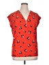 Anne Klein Red Sleeveless Blouse Size XL - photo 1