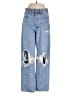 AGOLDE 100% Cotton Graphic Blue Jeans Size 24 waist - photo 1