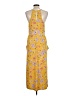 BCBGeneration Paisley Yellow Casual Dress Size L - photo 2