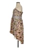 Hype 100% Polyester Paisley Brown Pink Cocktail Dress Size 10 - photo 5