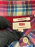Levi's 100% Cotton Plaid Red Long Sleeve Button-Down Shirt Size XL - photo 7