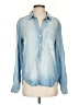 Bella Dahl Blue Long Sleeve Blouse Size S - photo 1
