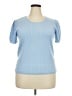 Draper James Blue Short Sleeve Top Size XXL - photo 1