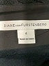 Diane von Furstenberg 100% Nylon Chevron-herringbone Black Shorts Size 4 - photo 3