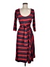 Ella Moss Stripes Red Casual Dress Size M - photo 1