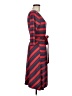 Ella Moss Stripes Red Casual Dress Size M - photo 4