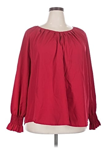 Shein Curve Long Sleeve Blouse (view 1)