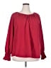 Shein Curve 100% Polyester Red Long Sleeve Blouse Size 20 Plus (4) - photo 1
