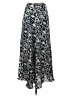 Kenar 100% Polyester Paisley Silver Casual Skirt Size 4 - photo 2