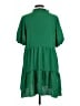 CeCe 100% Polyester Solid Green Casual Dress Size L - photo 2