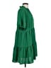 CeCe 100% Polyester Solid Green Casual Dress Size L - photo 4